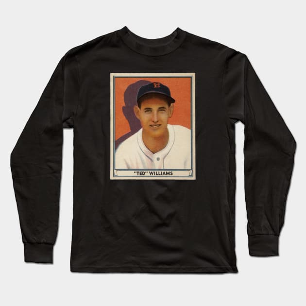 Ted Williams 1941 Play Ball Long Sleeve T-Shirt by BlackBoxHobby